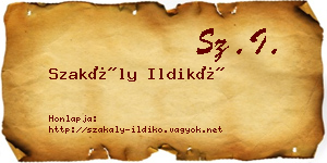 Szakály Ildikó névjegykártya